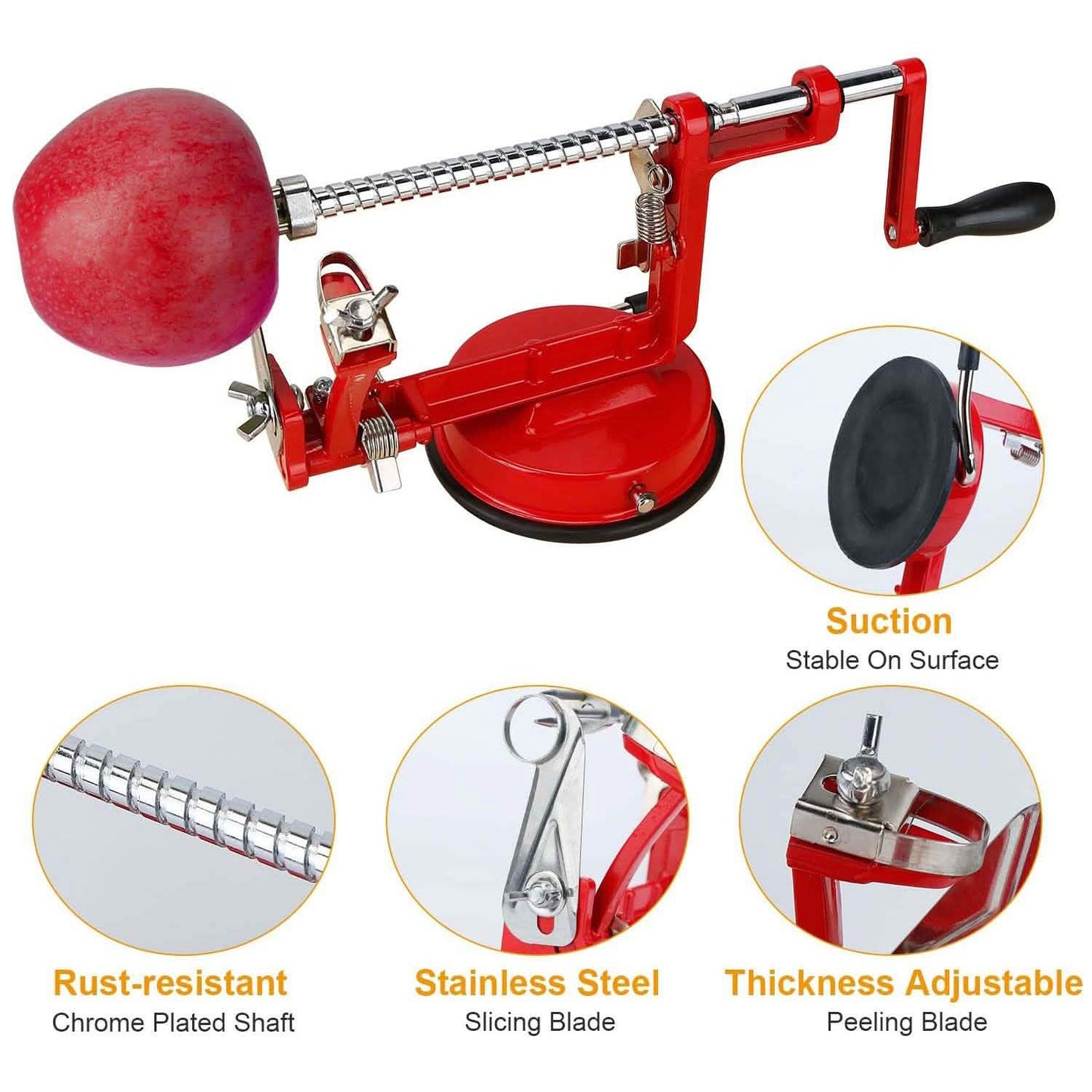 3-in-1 Apple Peeler Manual Rotation DailySale