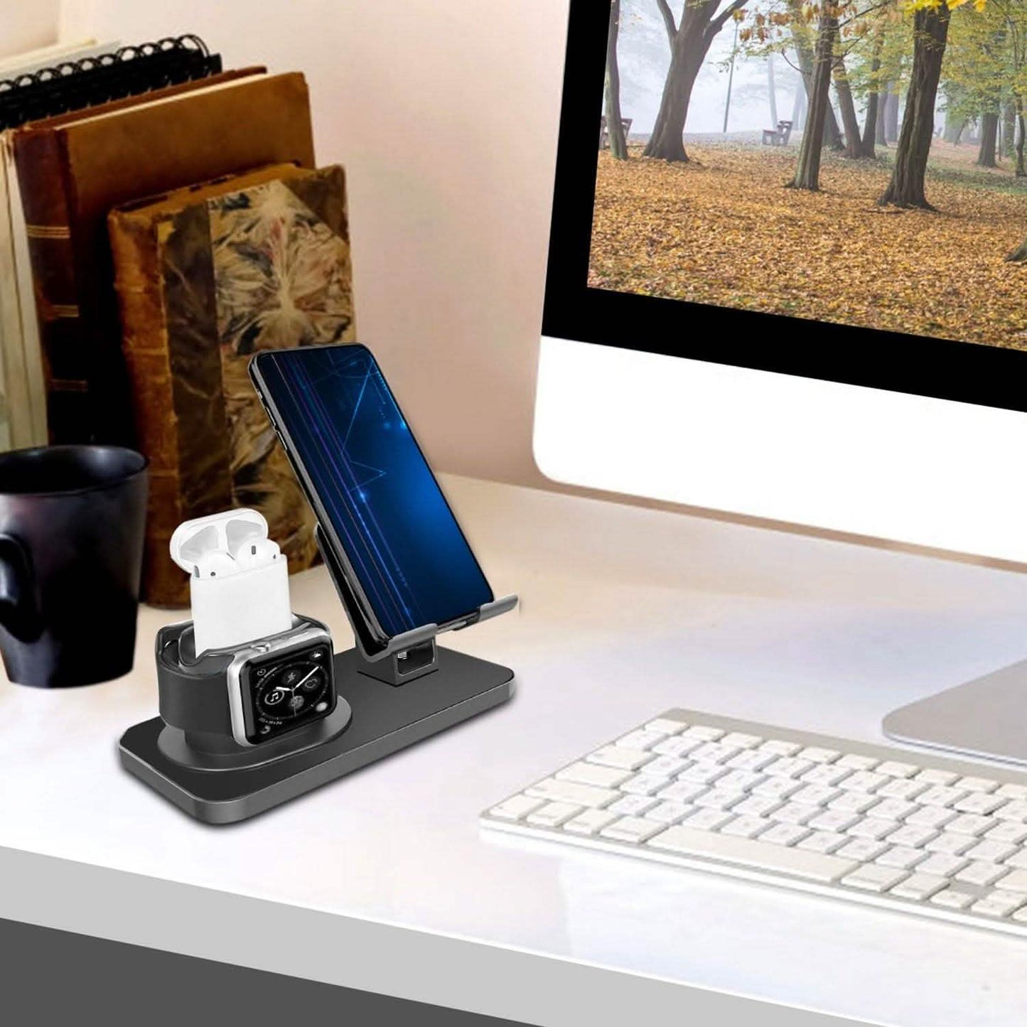 3-in-1 Charging Dock Station Phone Charger Stand Holder DailySale