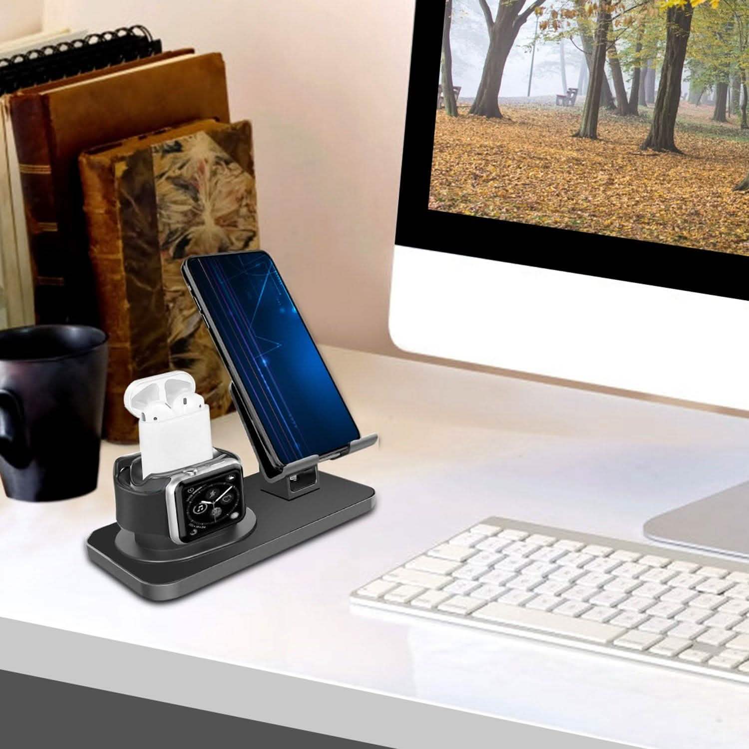 3-in-1 Charging Dock Station Phone Charger Stand Holder DailySale
