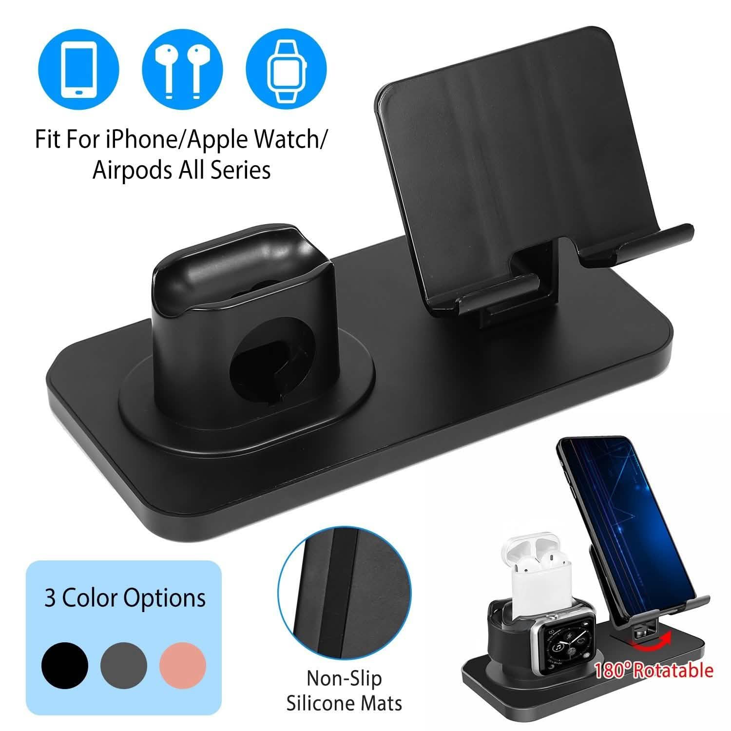 3-in-1 Charging Dock Station Phone Charger Stand Holder DailySale