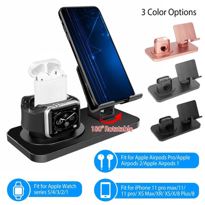 3-in-1 Charging Dock Station Phone Charger Stand Holder DailySale