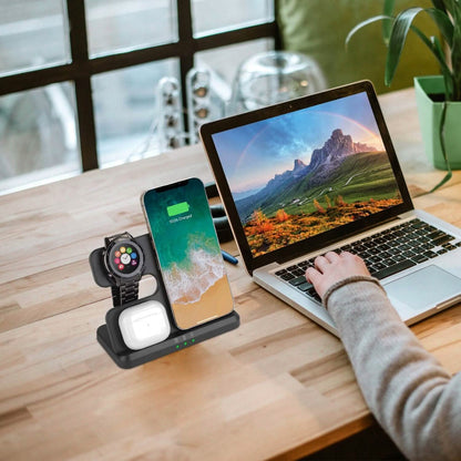 3-in-1 Fast Wireless Charger for Qi-enable Phones, Earphones and Watches DailySale