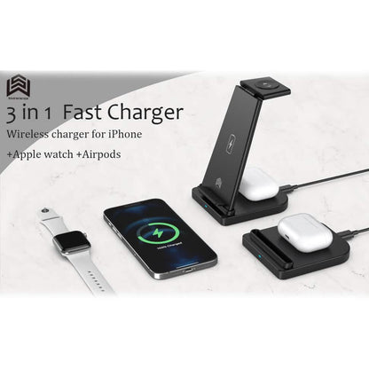 3-in-1 Foldable Fast Wireless Charging Stand DailySale