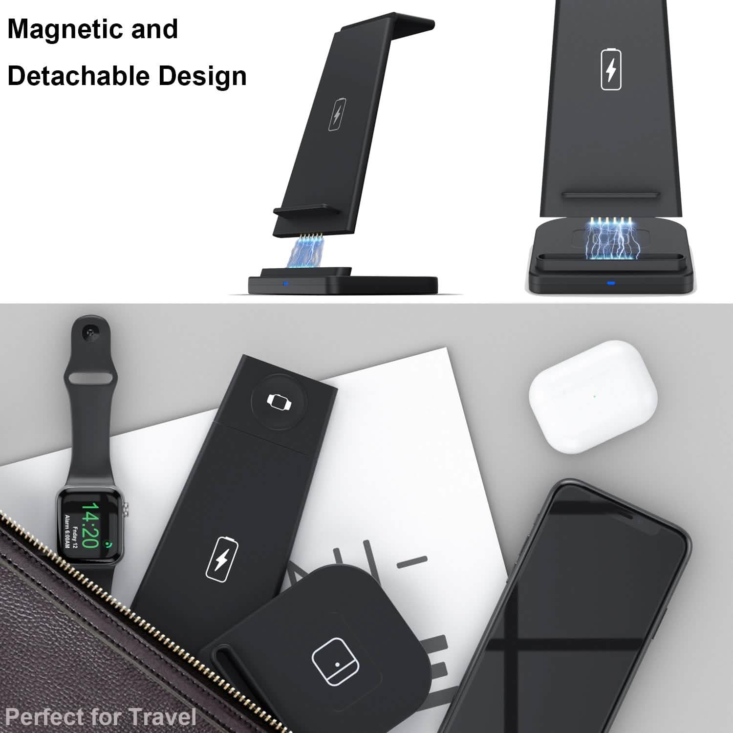 3-in-1 Foldable Fast Wireless Charging Stand DailySale