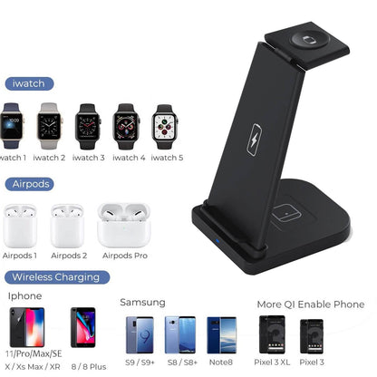 3-in-1 Foldable Fast Wireless Charging Stand DailySale