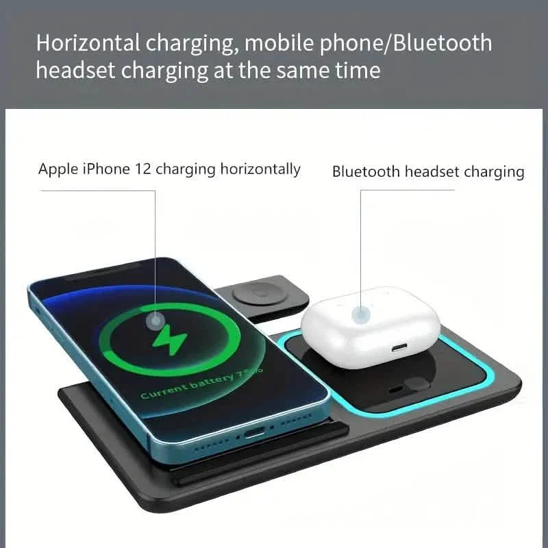 3-in-1 Folding Fast Wireless Charger Station DailySale