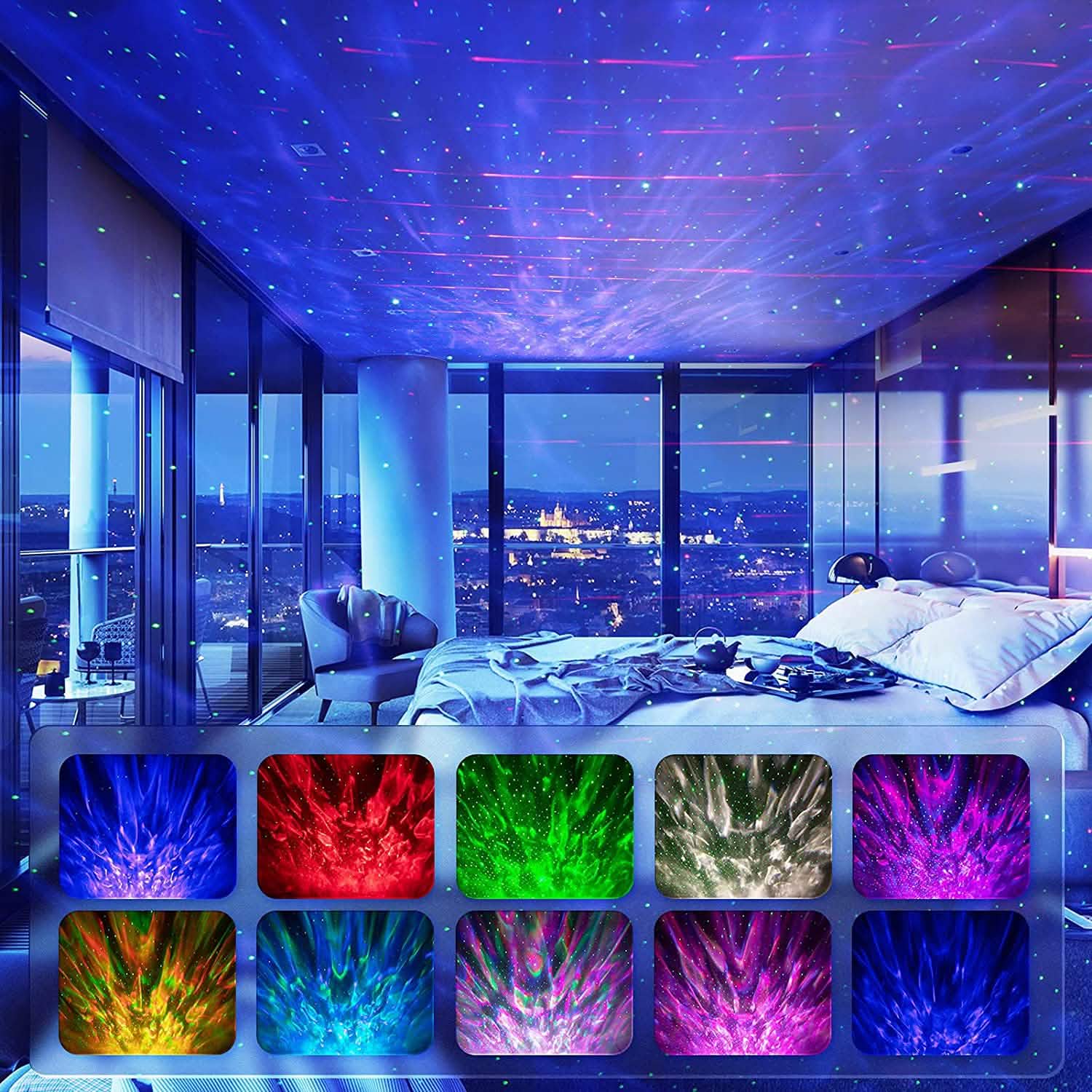 3-in-1 Galaxy Night Light Projector with Remote Control DailySale
