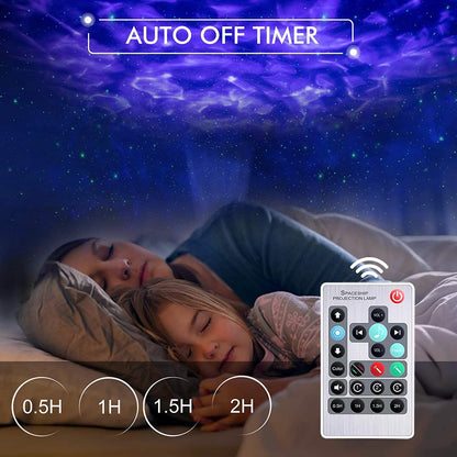 3-in-1 Galaxy Night Light Projector with Remote Control DailySale