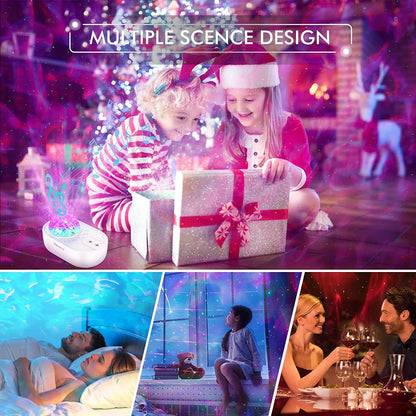 3-in-1 Galaxy Night Light Projector with Remote Control DailySale