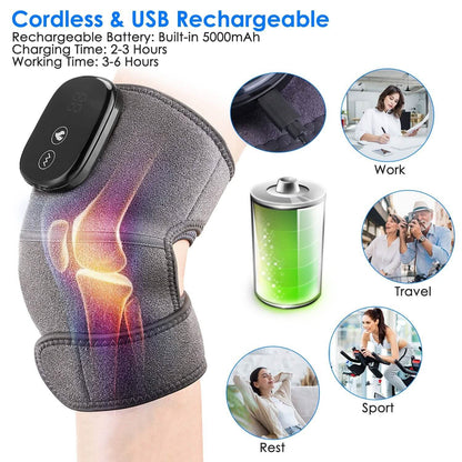 3-in-1 Heated Pads Massager with 3 Level Vibration DailySale