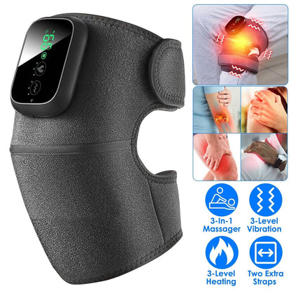 3-in-1 Heated Pads Massager with 3 Level Vibration DailySale