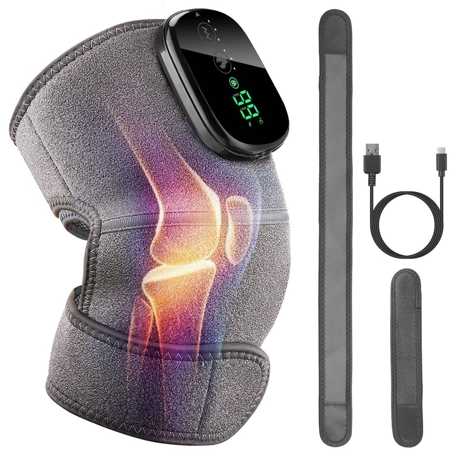 3-in-1 Heated Pads Massager with 3 Level Vibration DailySale