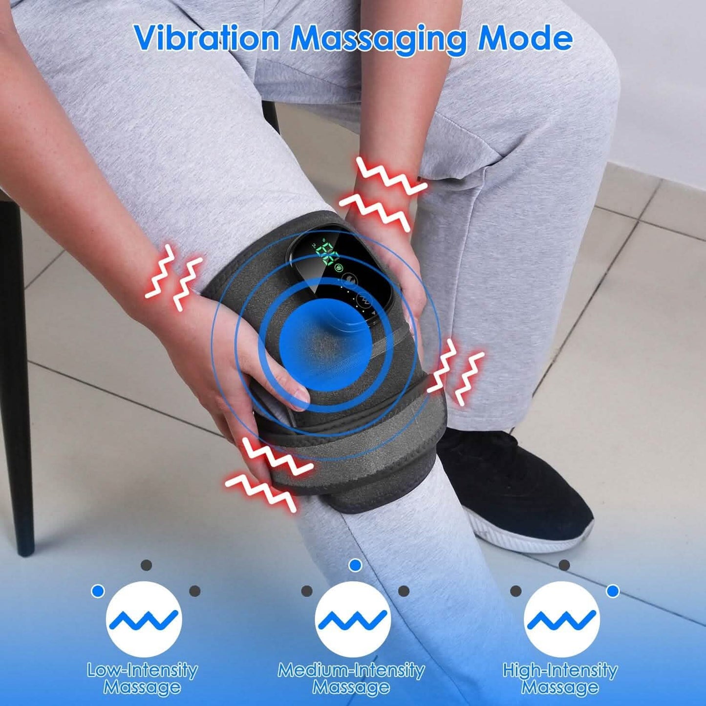 3-in-1 Heated Pads Massager with 3 Level Vibration DailySale