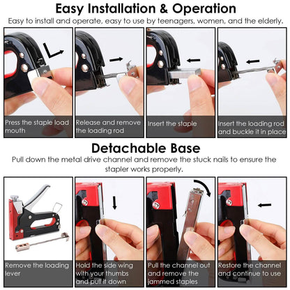 3-in-1 Heavy Duty Manual Nail Stapler Kit DailySale