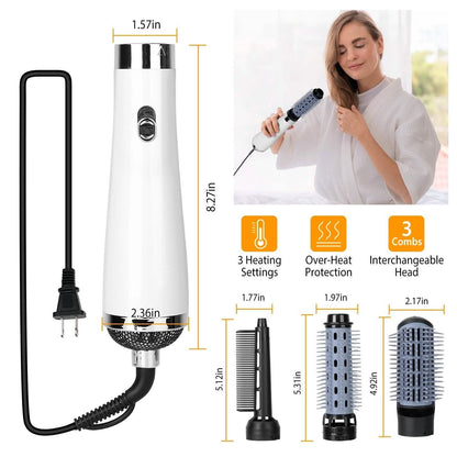 3-in-1 Hot Air Brush One-Step Hair Dryer Comb DailySale