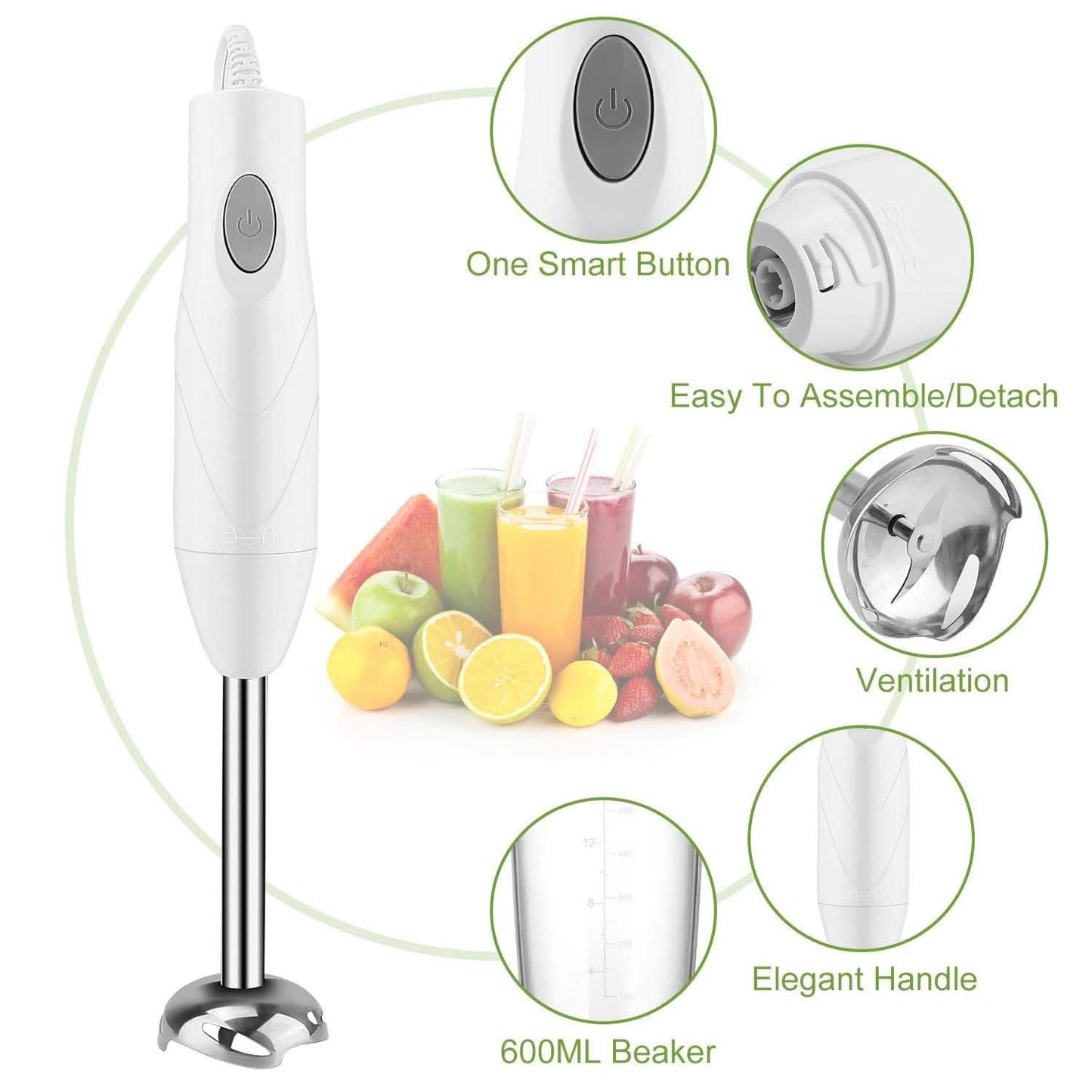 3-in-1 Immersion Hand Blender Multifunctional Stick DailySale