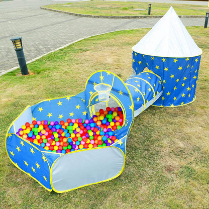 3-in-1 Kids Play Tent Ball Pit Set DailySale