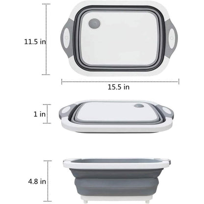 3-in-1 Multifunctional Foldable Cutting Board DailySale