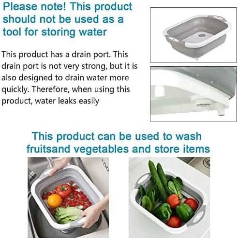 3-in-1 Multifunctional Foldable Cutting Board DailySale