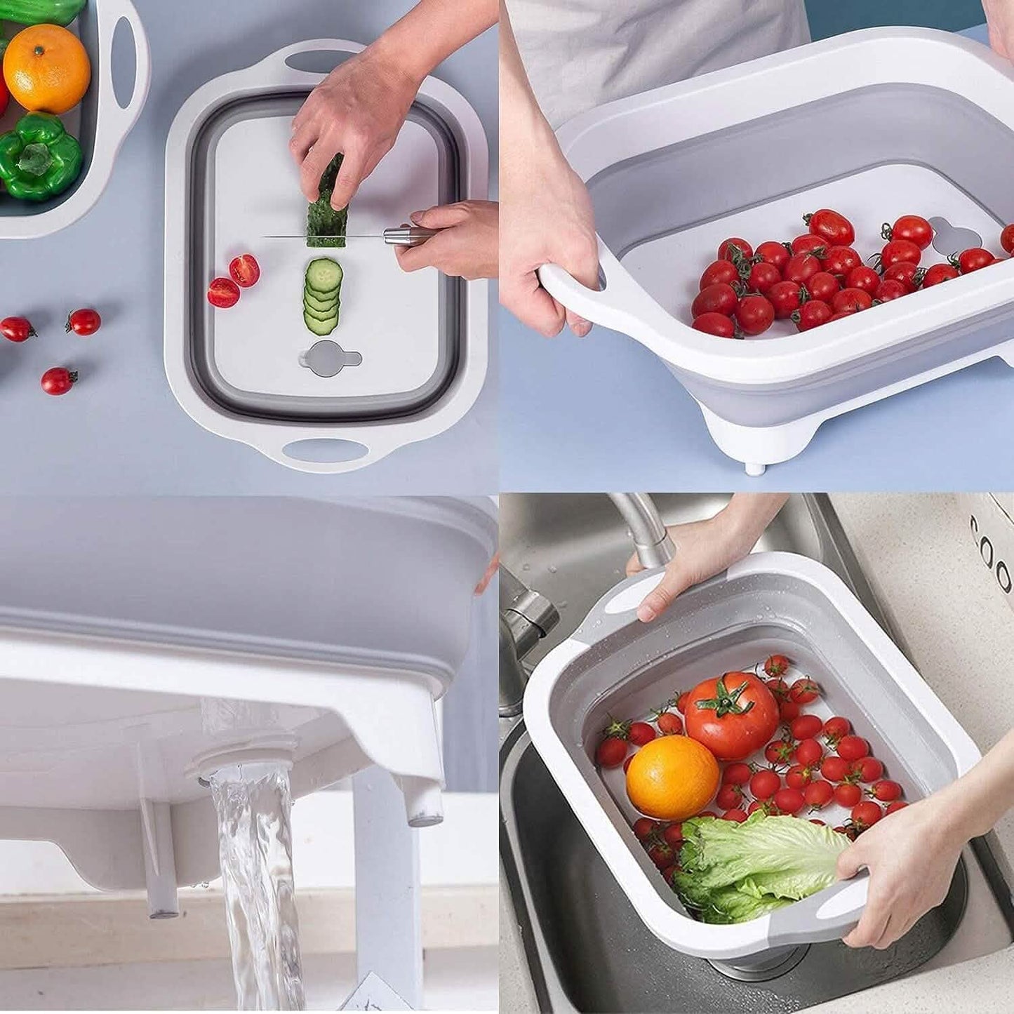 3-in-1 Multifunctional Foldable Cutting Board DailySale