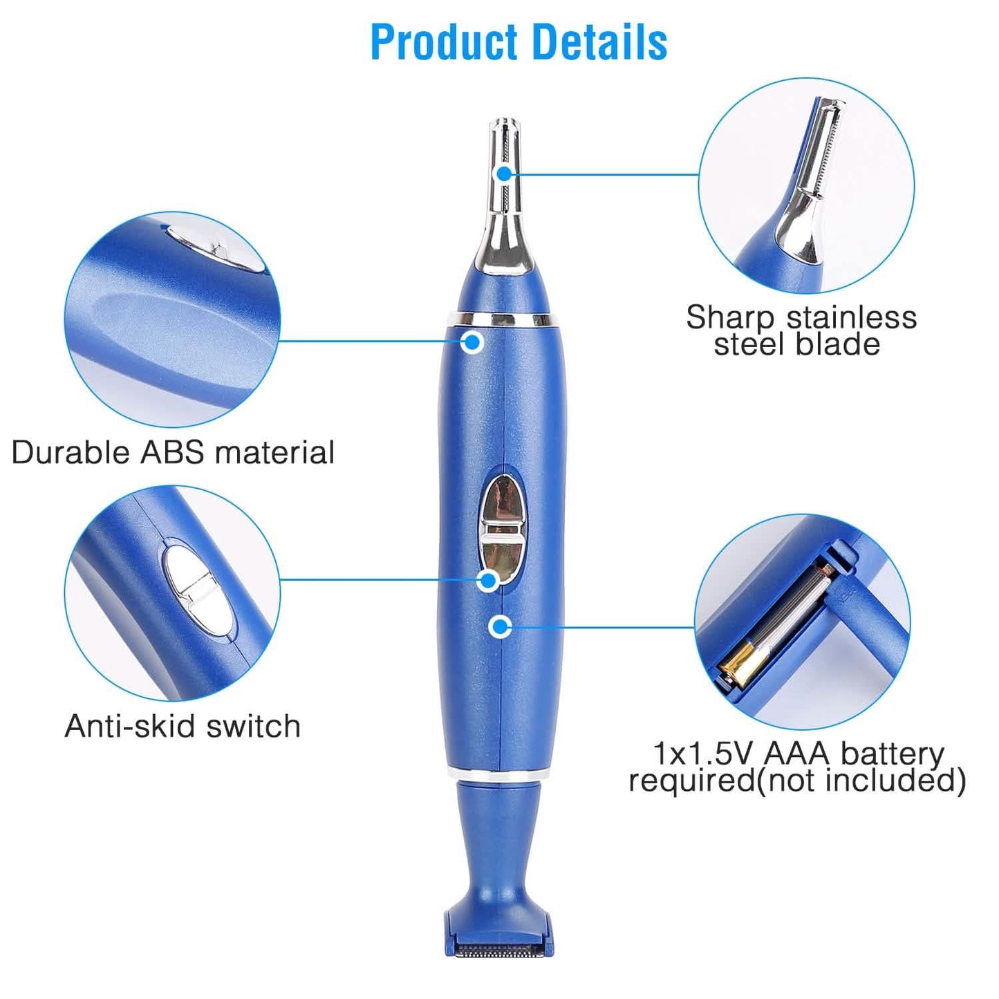 3-in-1 Nose Hair Eyebrow Beard Trimmer DailySale
