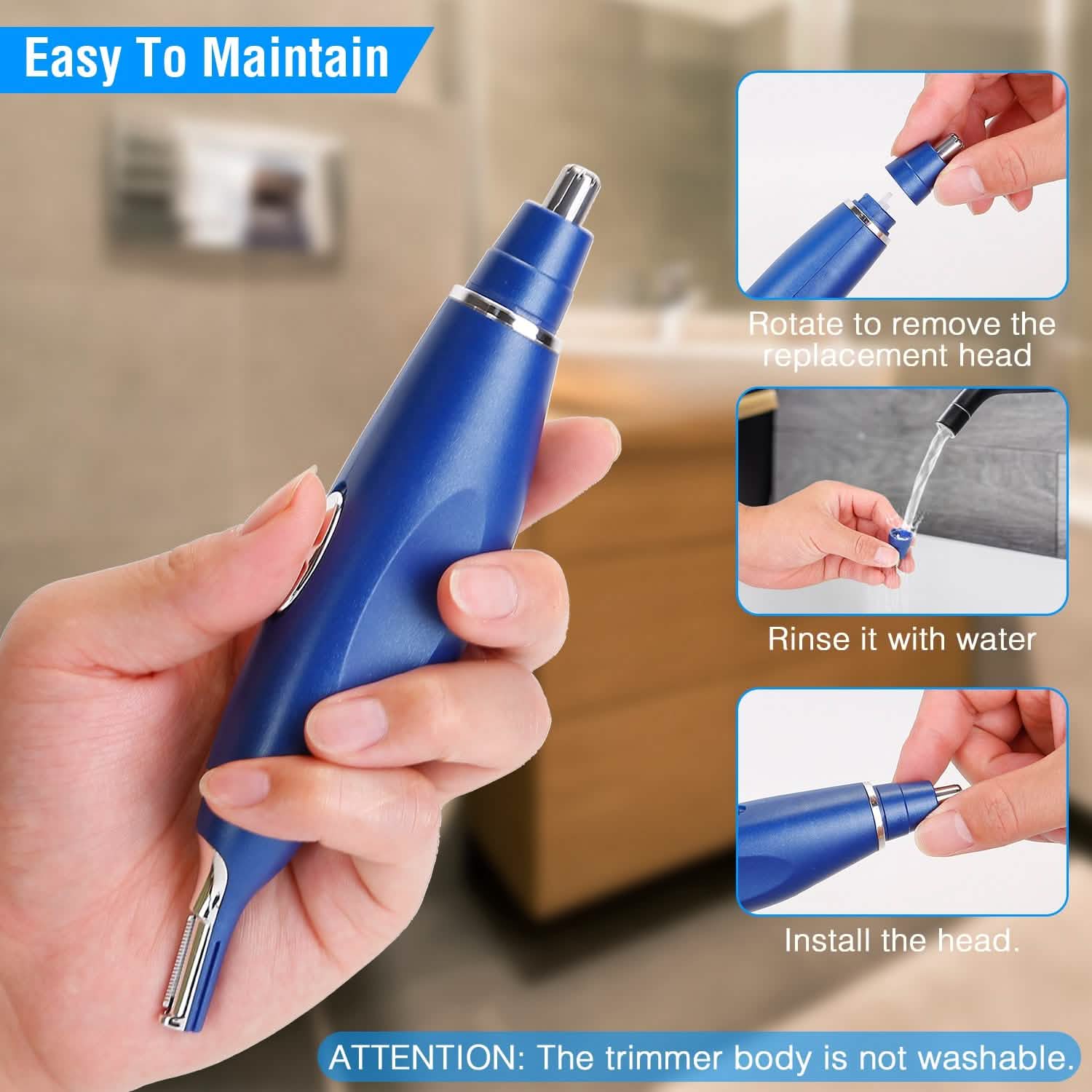 3-in-1 Nose Hair Eyebrow Beard Trimmer DailySale