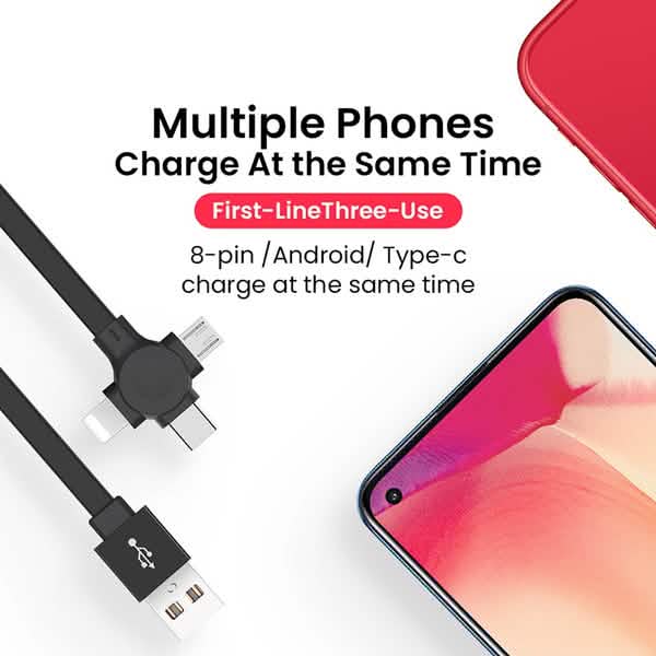3-in-1 Portable Retractable Charging Cable DailySale