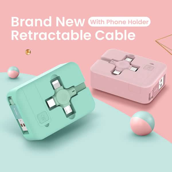 3-in-1 Portable Retractable Charging Cable DailySale