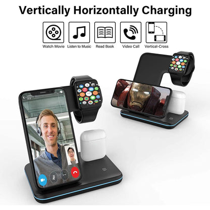3-in-1 Qi-Certified 15W Fast Charging Station DailySale