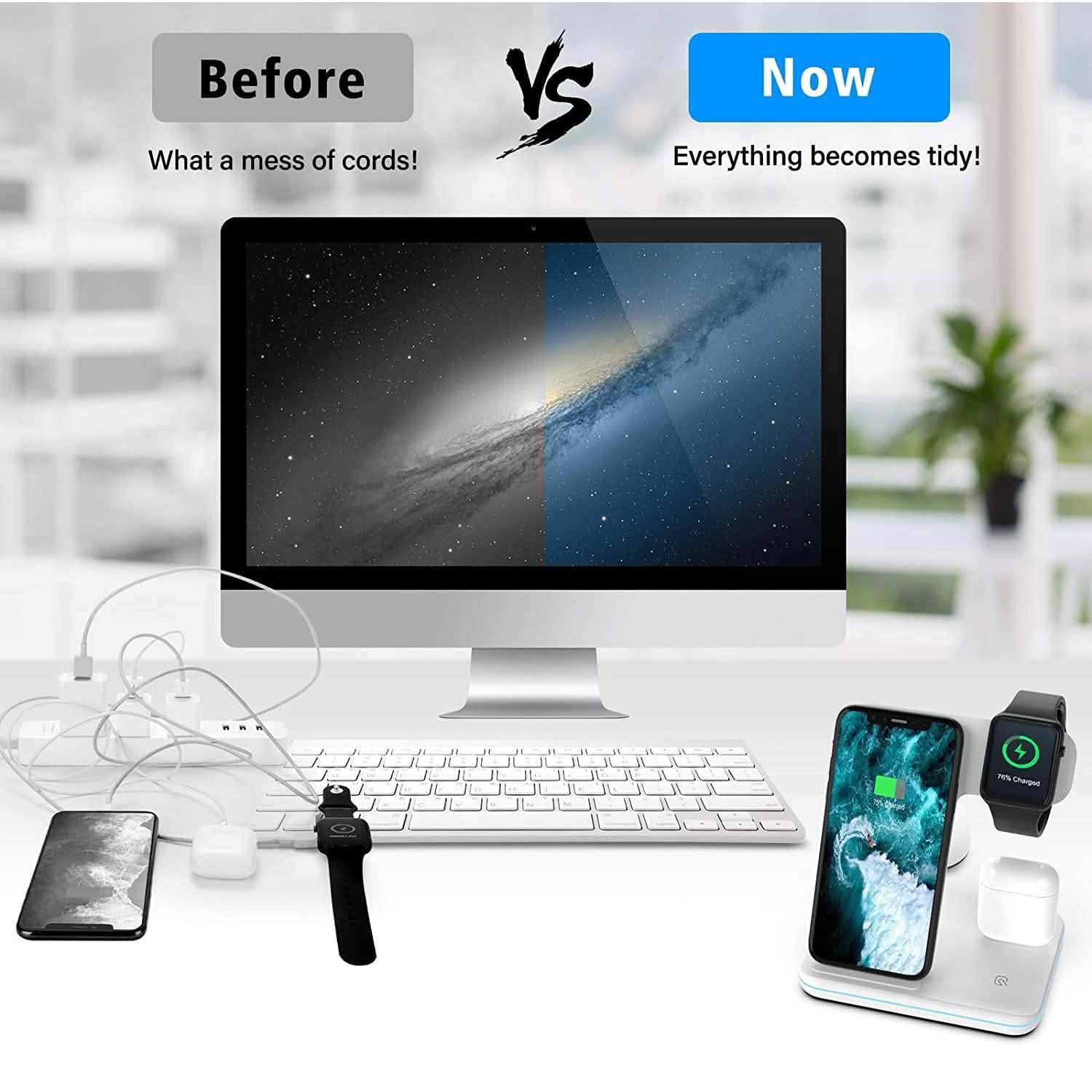 3-in-1 Qi-Certified 15W Fast Charging Station DailySale