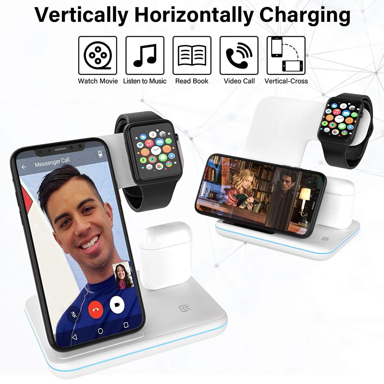 3-in-1 Qi-Certified 15W Fast Charging Station DailySale