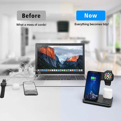 3-in-1 Qi-Certified 15W Fast Charging Station DailySale