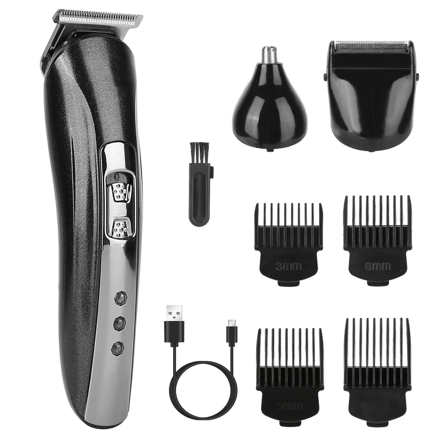 3-in-1 Rechargeable Hair Clipper Cordless Hair Trimmer Shaver DailySale