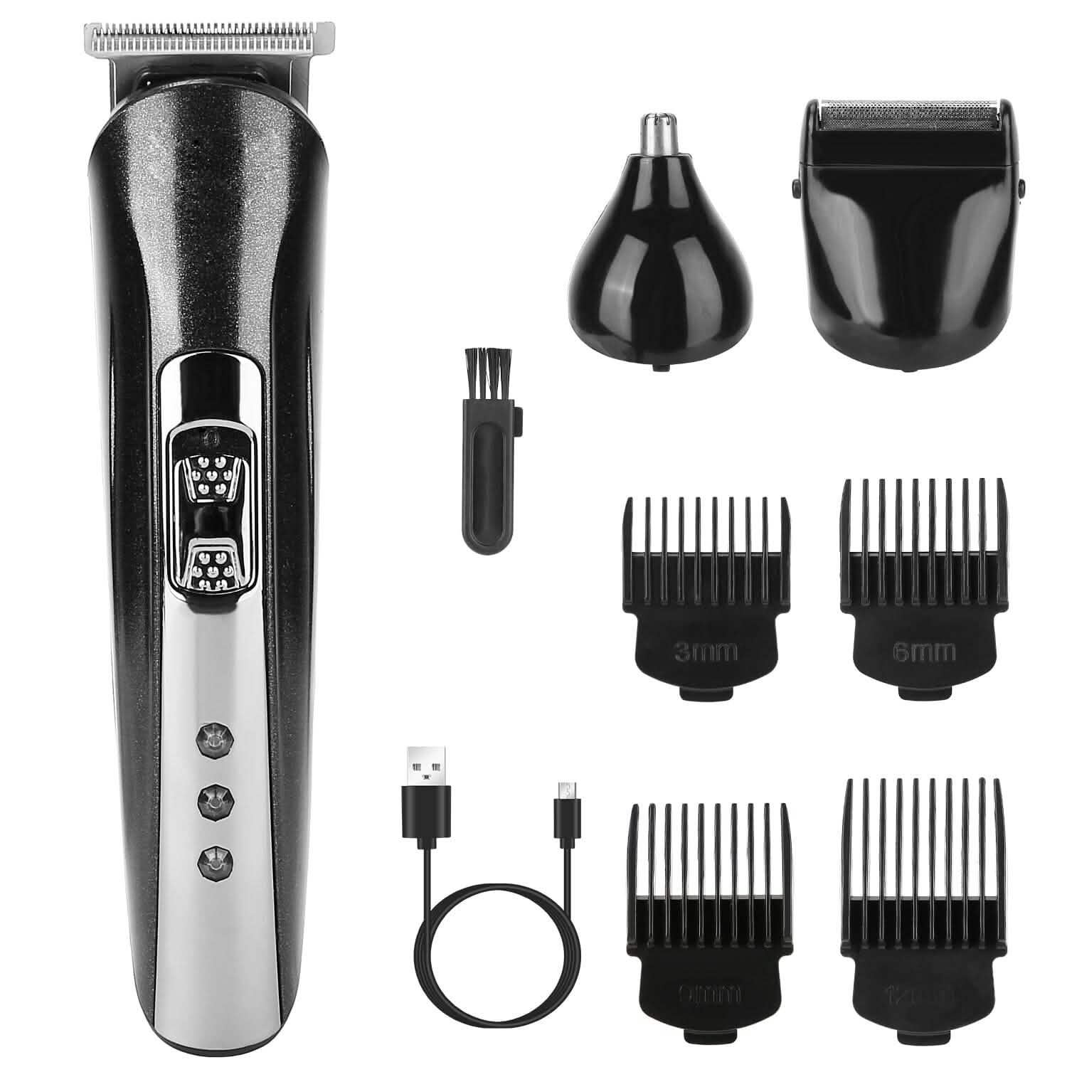 3-in-1 Rechargeable Hair Clipper Cordless Hair Trimmer Shaver DailySale