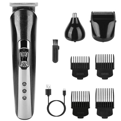 3-in-1 Rechargeable Hair Clipper Cordless Hair Trimmer Shaver DailySale