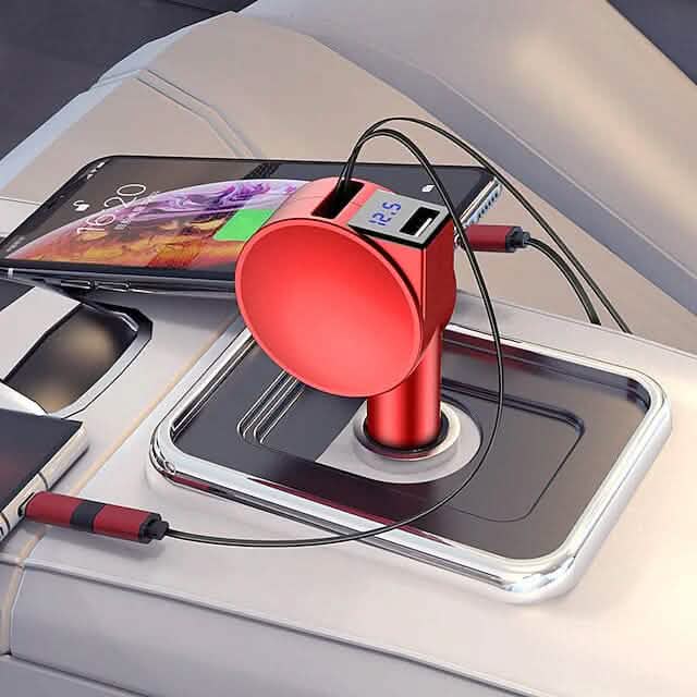 3-in-1 Retractable Car Phone Charger DailySale