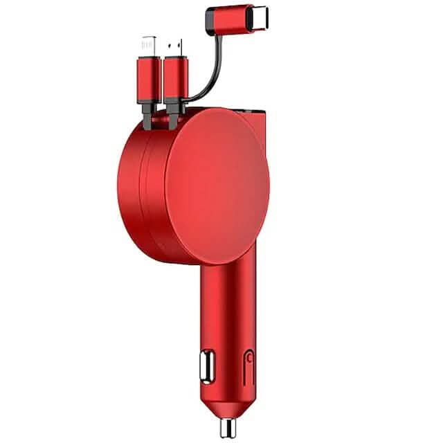 3-in-1 Retractable Car Phone Charger DailySale