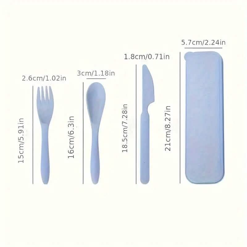 3-in-1 Reusable Camping Utensil Set with Case DailySale