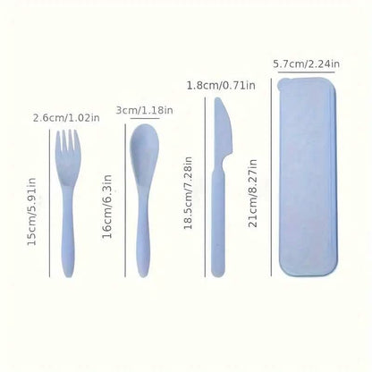 3-in-1 Reusable Camping Utensil Set with Case DailySale