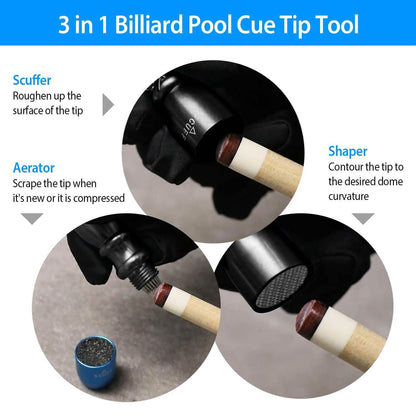 3-in-1 Snooker Pool Cue Tip Tool DailySale