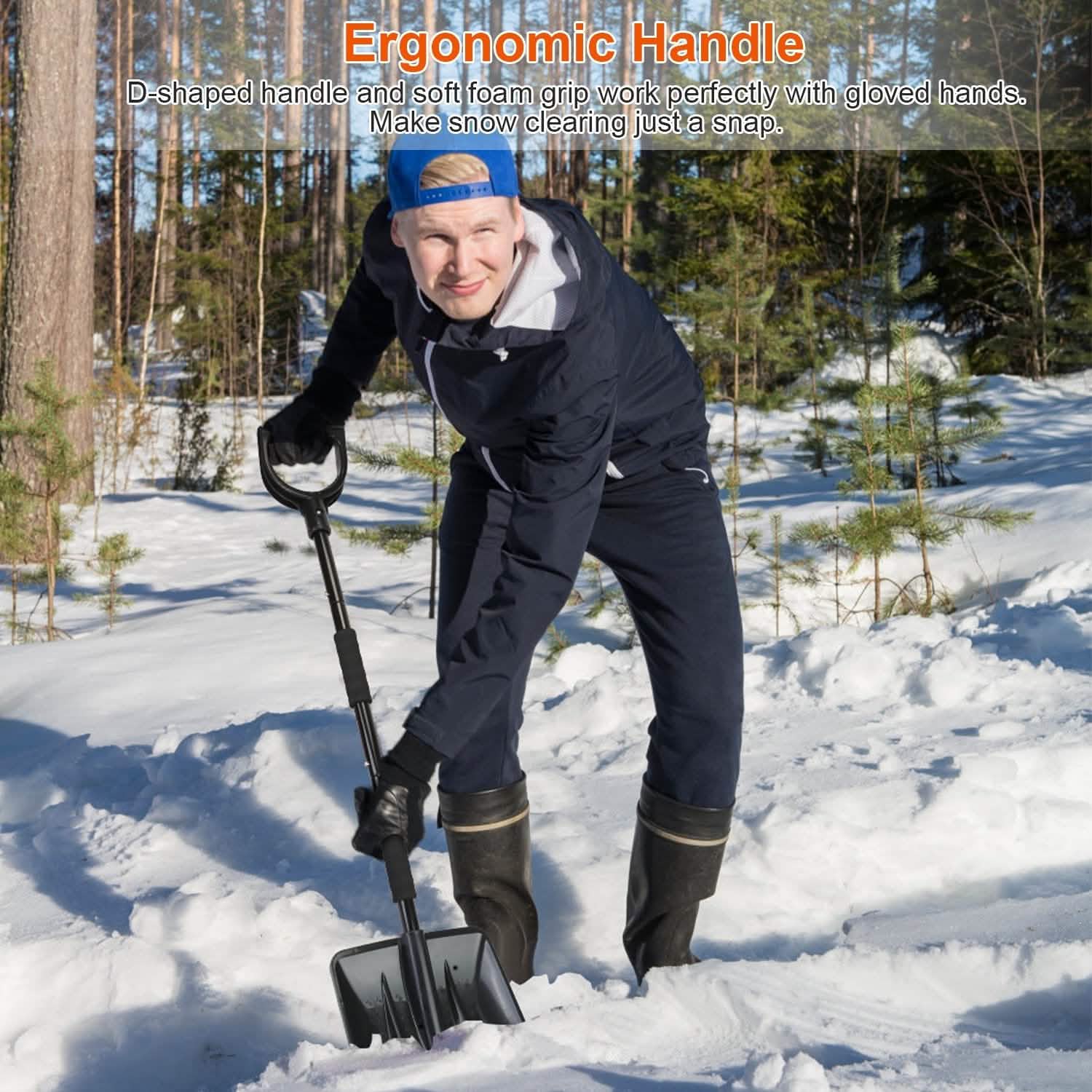 3-in-1 Snow Shovel Kit Brush Ice Scraper DailySale