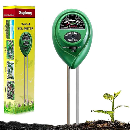 3-in-1 Soil Moisture Meter Probe Tester pH/Light for Plants DailySale