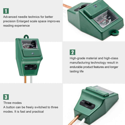 3-in-1 Soil Moisture/Light/pH Tester DailySale