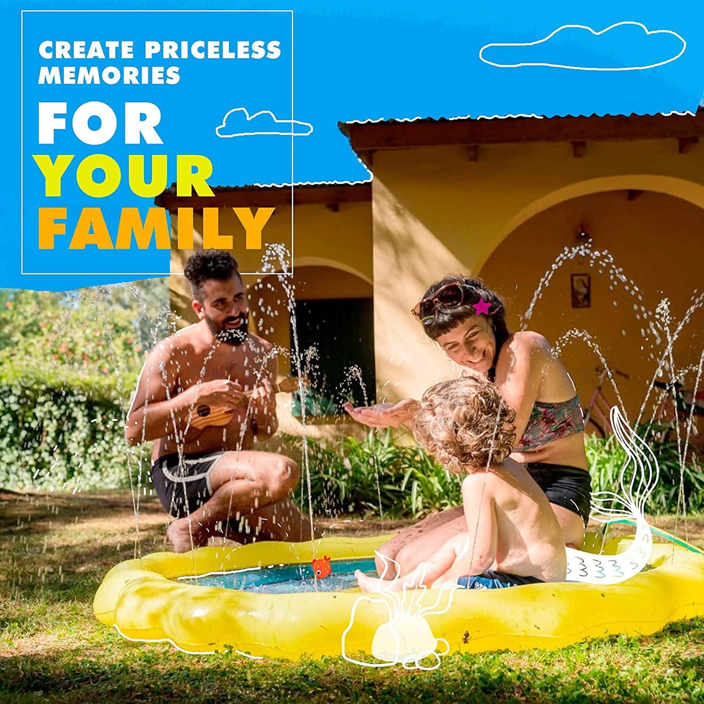 3-in-1 Splash Pad Kids Fountain DailySale