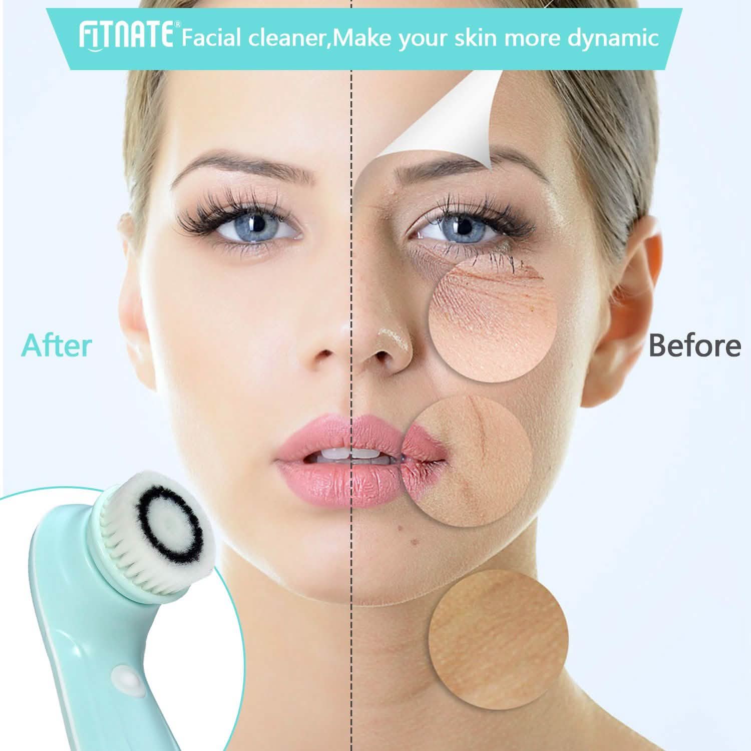 3-in-1 USB Rechargeable Facial Cleansing Brush Set Soft Scrubber Face Exfoliating DailySale