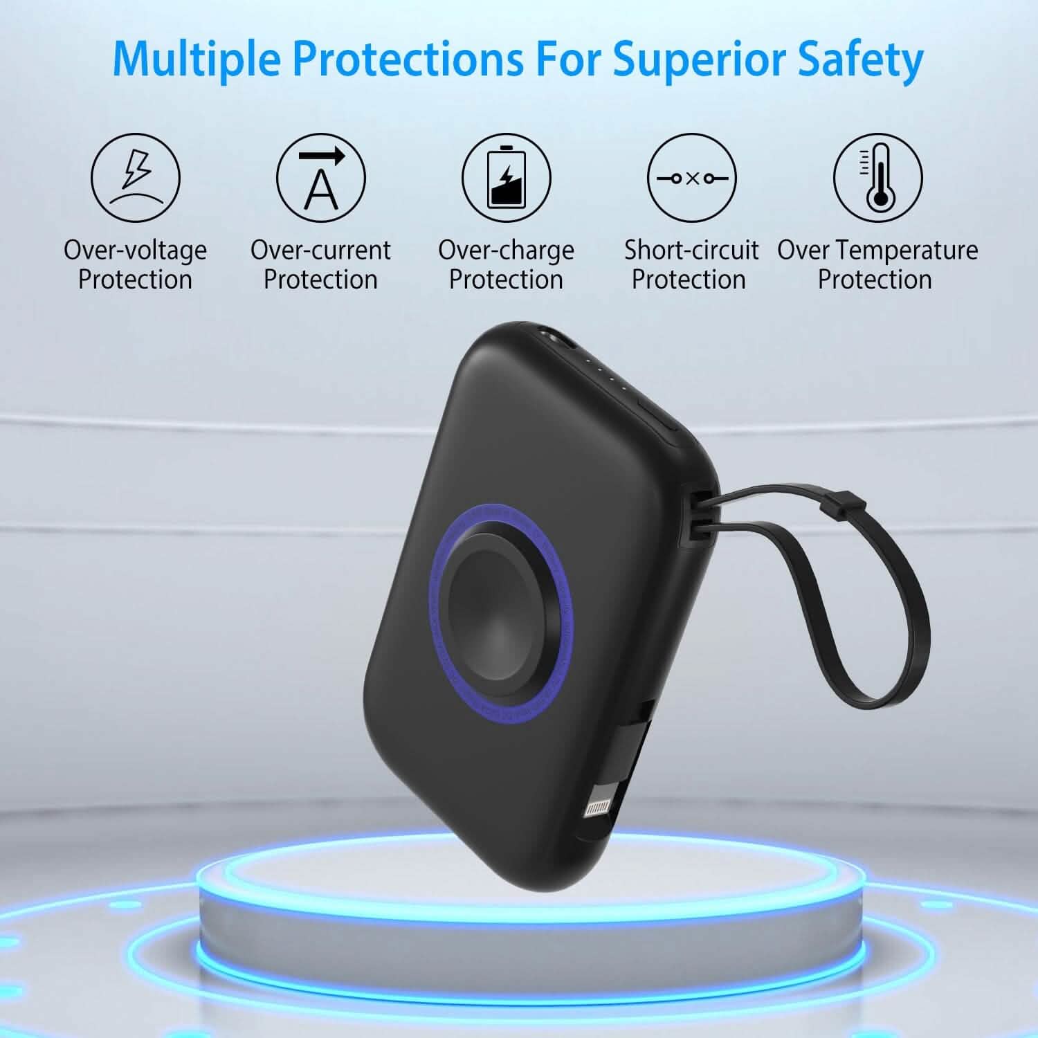 3-in-1 Wireless Charger Portable Magnetic Power Bank DailySale