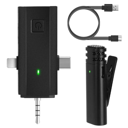 3-in-1 Wireless Clip On Microphone Omnidirectional Noise Reduction Plug DailySale
