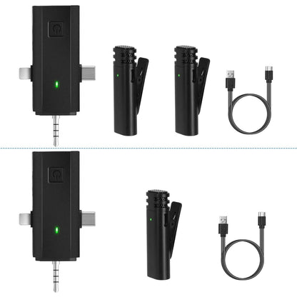 3-in-1 Wireless Clip On Microphone Omnidirectional Noise Reduction Plug DailySale