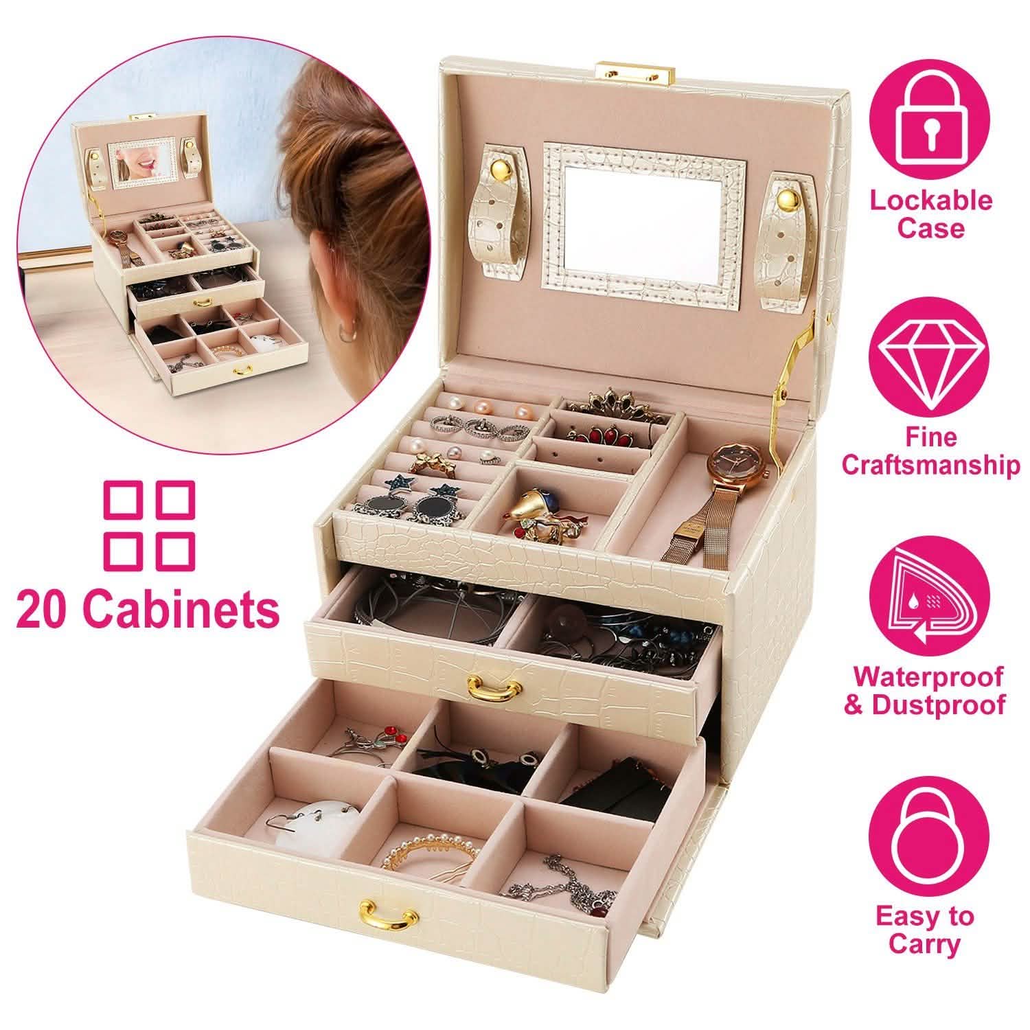 3-Layer Jewelry Case Organizer DailySale