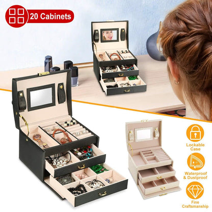 3-Layer Jewelry Case Organizer DailySale